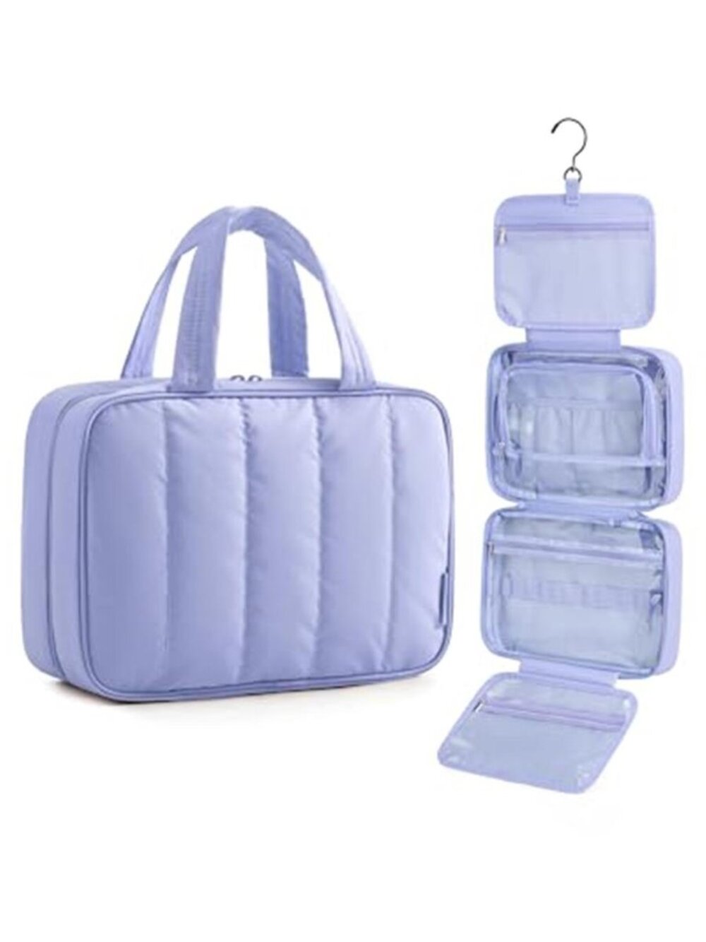 Travel Toiletry Bag for women Portable Hanging Hook Makeup Bag